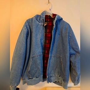 90s Oshkosh lined puffed denim jacket